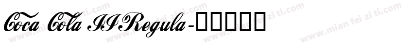 Coca Cola II Regula字体转换